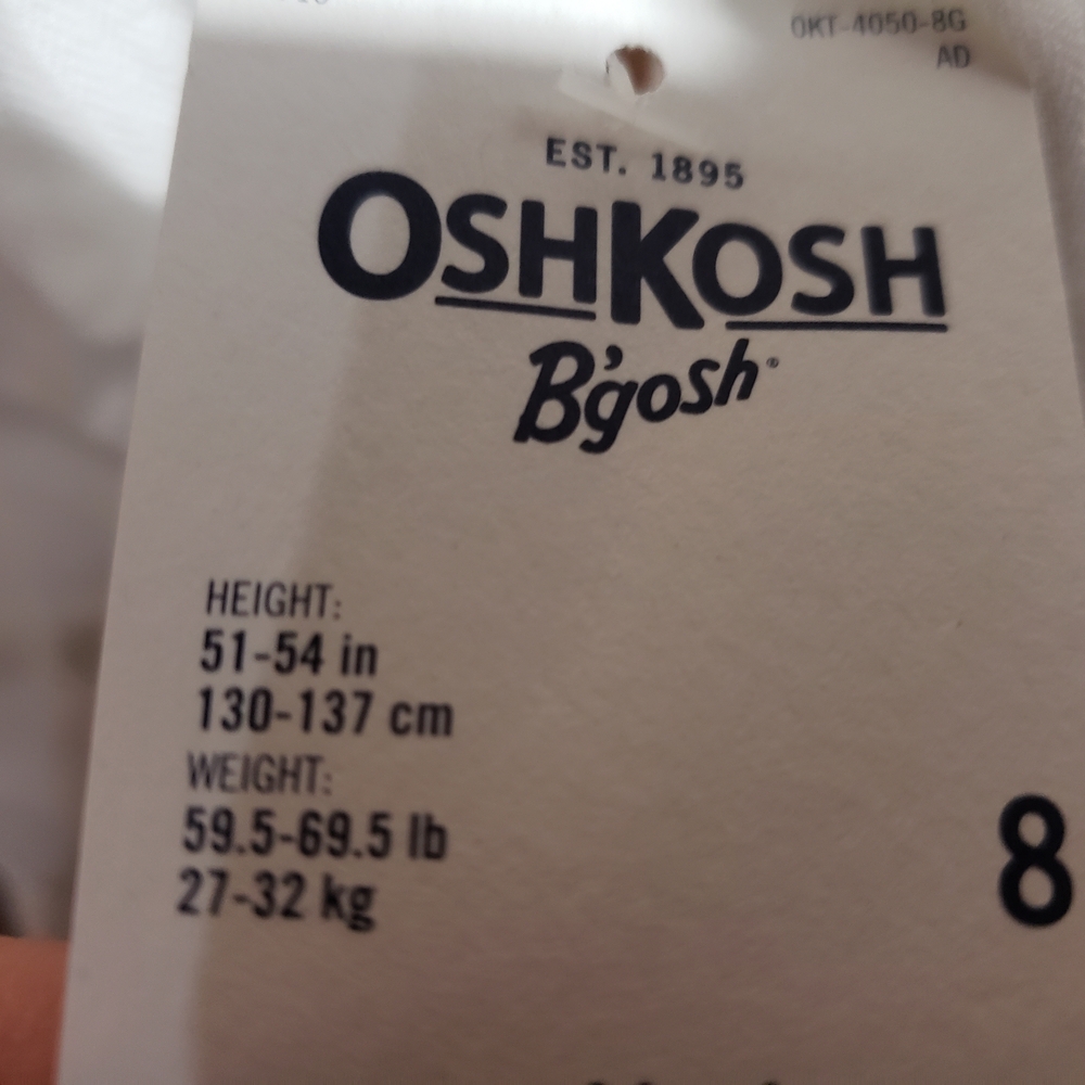 OshKosh B'gosh White Floral Kids Blouse - Picture 3 of 3